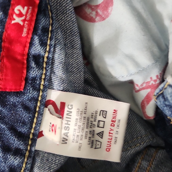 X2 Express Quality Denim Embriodered Mini Skirt - Picture 3 of 6